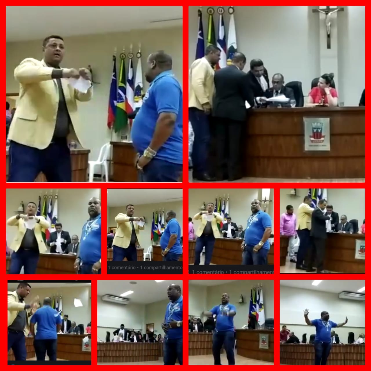 Candeias: Câmara de Vereadores vira palco de desordem. Confira! 1 Candeias: Câmara de Vereadores vira palco de desordem. Confira!