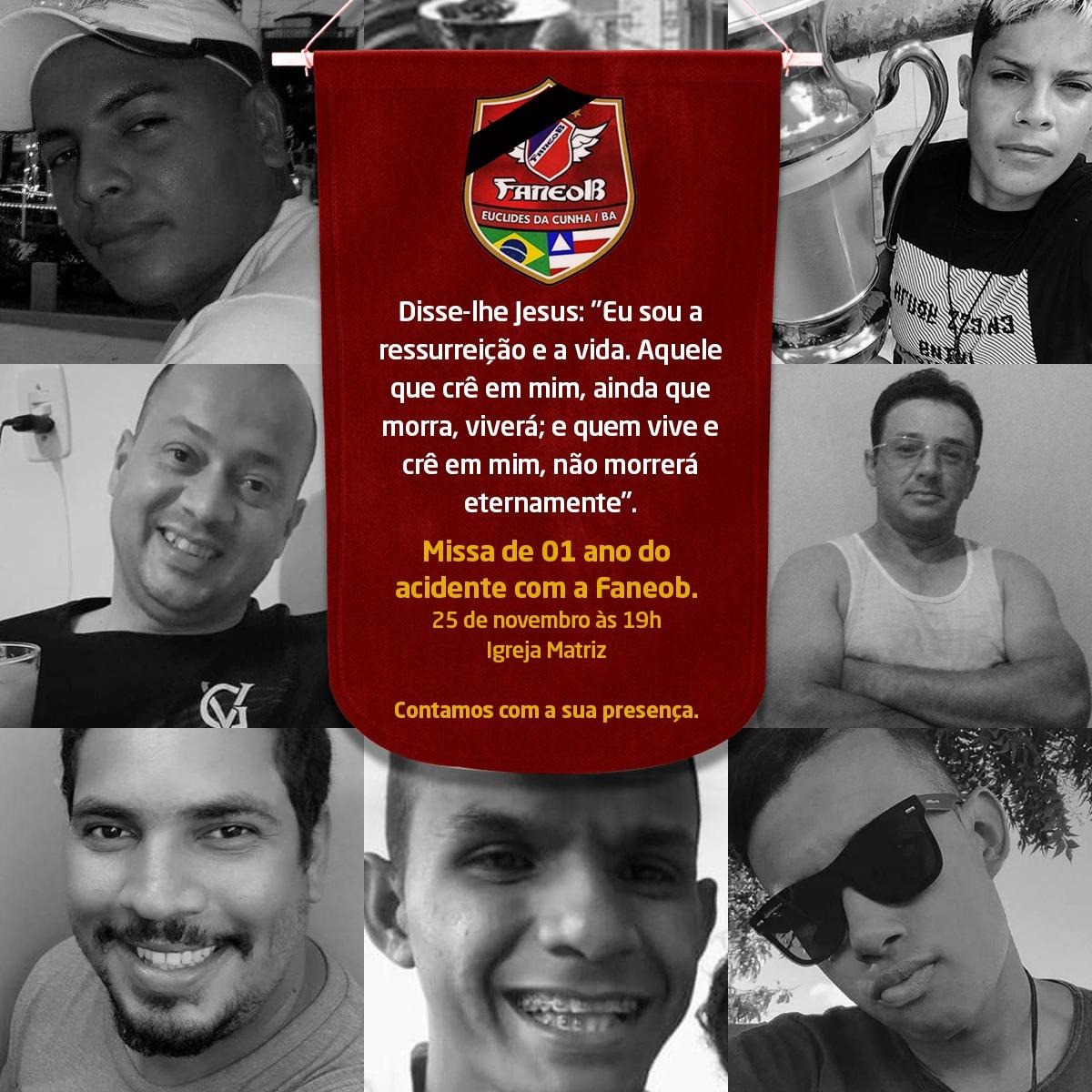 Euclides da Cunha: Acidente com fanfarra completou um ano. Missa homenageou as vítimas. Confira! 1 Euclides da Cunha: Acidente com fanfarra completou um ano. Missa homenageou as vítimas. Confira!