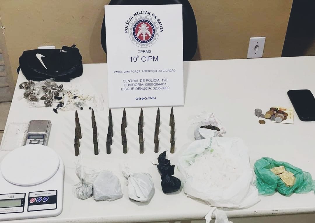 Municípios: Policiais da 10ª CIPM prende traficantes da facção BDM em São Sebastião do Passé. Confira! 1 Municípios: Policiais da 10ª CIPM prende traficantes da facção BDM em São Sebastião do Passé. Confira!