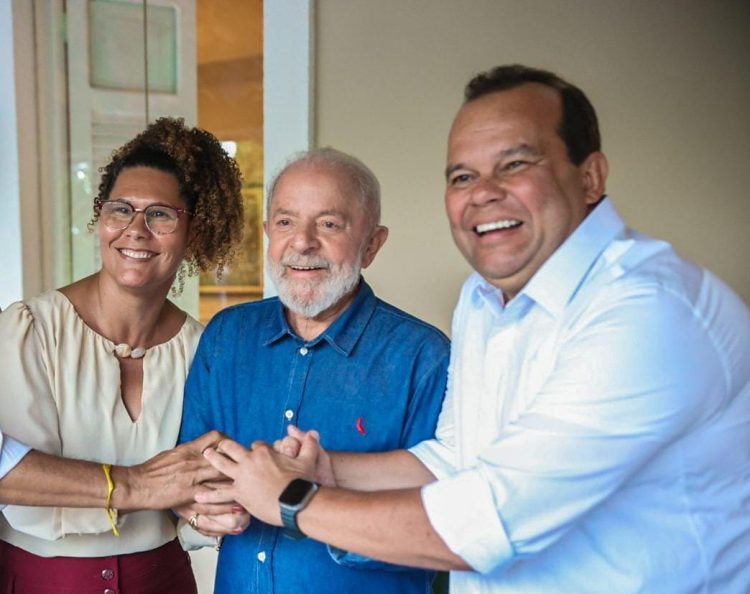 Lula declara apoio a Geraldo Júnior e Fabya Reis como pré-candidatos a prefeito e vice de Salvador 1 Lula declara apoio a Geraldo Júnior e Fabya Reis como pré-candidatos a prefeito e vice de Salvador