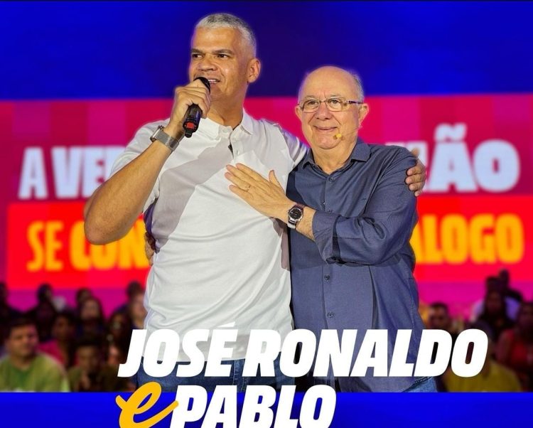 Feira de Santana: Chapa dos sonhos é comunicada por Zé Ronaldo ao anunciar Pablo Roberto como seu pré-candidato a vice na manhã de hoje (19)