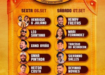 Vaquejada de Serrinha anuncia datas que as atrações irão se apresentar no Parque Maria do Carmo