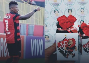 Ex-jogador do Vitória, Marinho se solidariza e busca ajudar artesã notificada por realizar aniversário com tema do clube