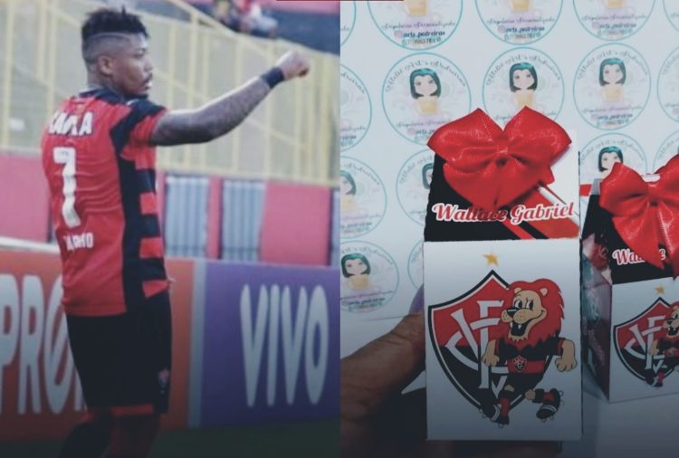 Ex-jogador do Vitória, Marinho se solidariza e busca ajudar artesã notificada por realizar aniversário com tema do clube