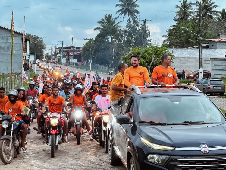 Marcus Sarmento realiza grande carreata e movimenta o final de semana em Itanagra