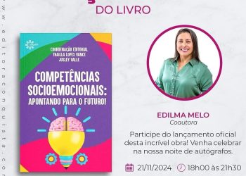 Escritora e Psicopedagoga Edilma Melo lançará seu novo livro no dia 21 de novembro