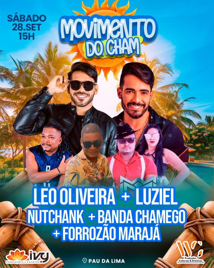 Vem aí o muído mais esperado de Salvador com Léo Oliveira, Luziel, Nutchank, Banda Chamego e Forrozão Marajá, hoje (28) em Pau da Lima