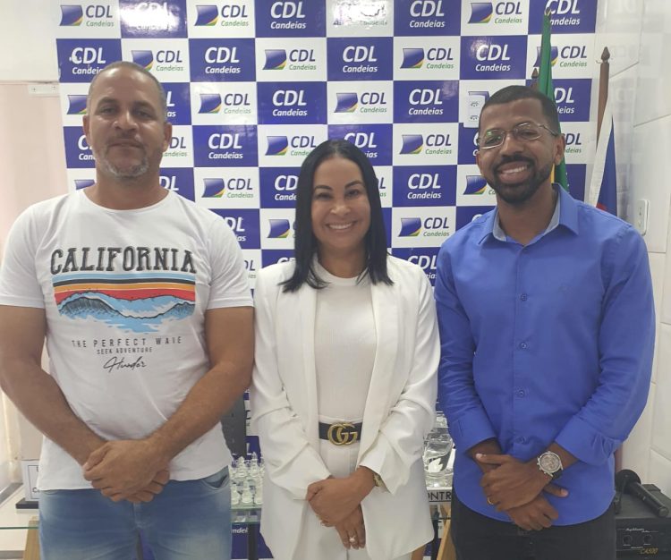 Candidato a prefeito Eriton Ramos e o vice Washington de Passé participam de sabatina com saldo positivo no CDL de Candeias, através da presidente Paulinha Fitti