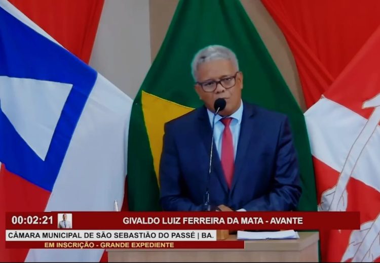 São Sebastião do Passé: Vereador Gil do Posto faz discurso na Câmara de agradecimentos, reconhecimentos e parabenizações