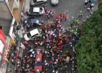 Oposição de Candeias passou vergonha diante do senador Jaques Wagner em caminhada vazia na sexta-feira (04)