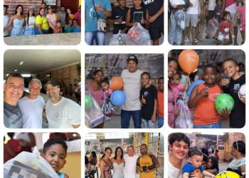 Serrinha: Empresários Vardinho Serra, Carlinhos Serra e equipe do Parque Maria do Carmo promoveram mais um dia das crianças especial