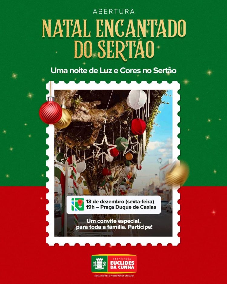 Prefeito Luciano Pinheiro convida todos euclidenses para abertura do Natal Encantado do Sertão 1 Prefeito Luciano Pinheiro convida todos euclidenses para abertura do Natal Encantado do Sertão