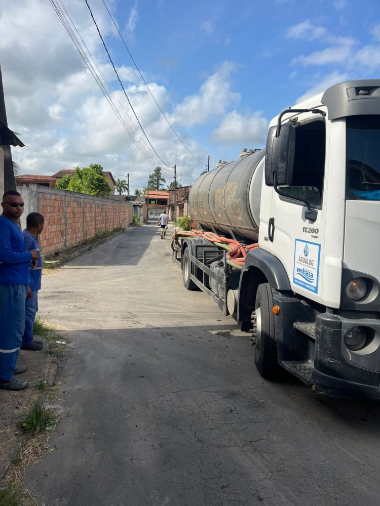 Candeias: Embasa trabalha para reestabelecer abastecimento de água na região do Canta Galo e Posto Sanca