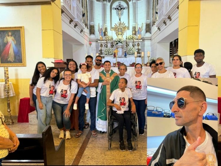 Frei Tiago Noronha realizou Missa de 7º dia do falecimento de Tililinho no Santuário de Nossa Senhora das Candeias 1 Frei Tiago Noronha realizou Missa de 7º dia do falecimento de Tililinho no Santuário de Nossa Senhora das Candeias