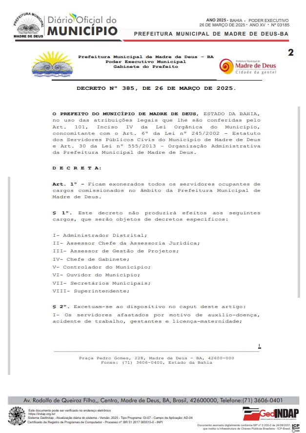 demissao em massa demissão em madre de deus