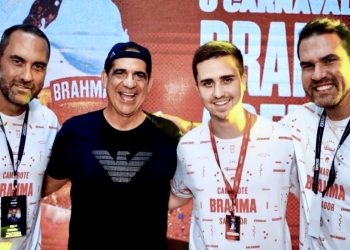 Binho e Guto Ulm, sócios da 2GB, anunciam grande novidade para o Carnaval de 2026: a integração entre bloco e camarote Brahma em um único espaço