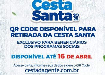 Madre de Deus: QR Code Liberado para Retirada da Cesta da Semana Santa