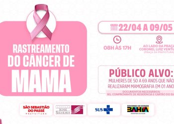 Carreta da Mamografia chega a São Sebastião do Passé