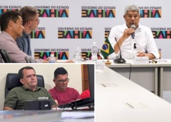Prefeito de Barrocas, Almir de Maciel, participou de reunião virtual com o governador Jerônimo Rodrigues na última segunda-feira (21)