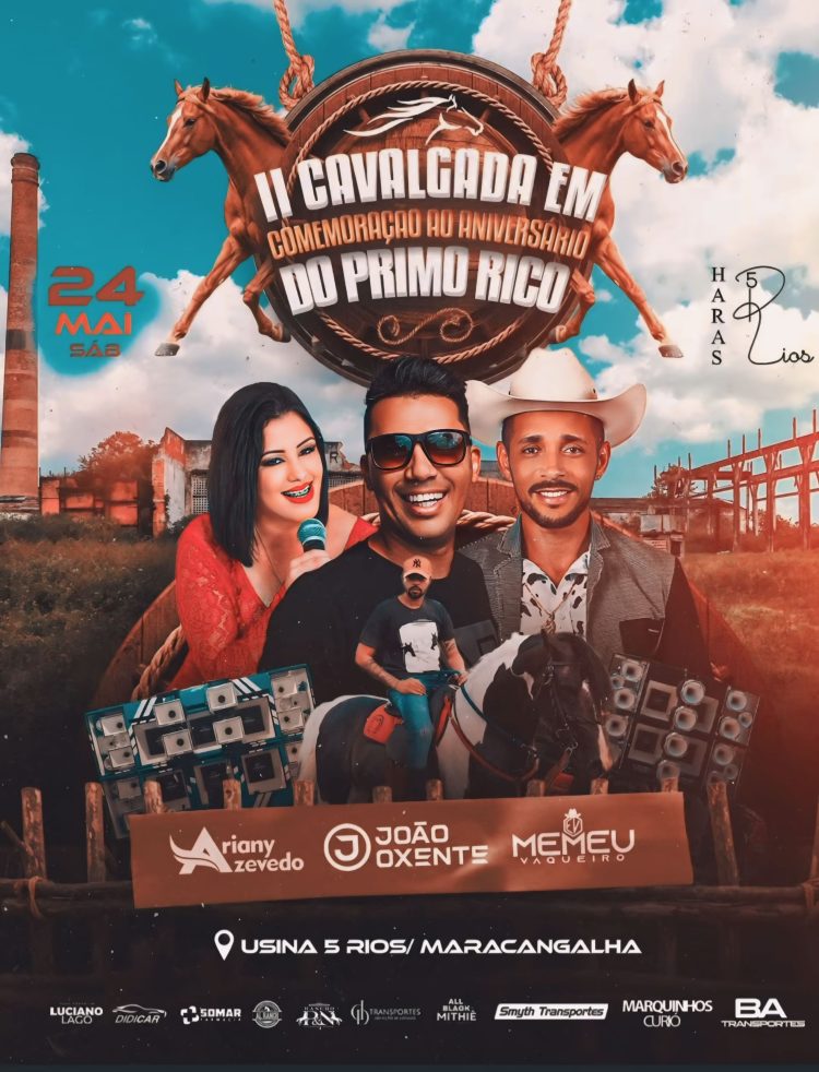 São Sebastião do Passé: IICavalgada em Comemoração ao Aniversário do Primo Rico Yuri
