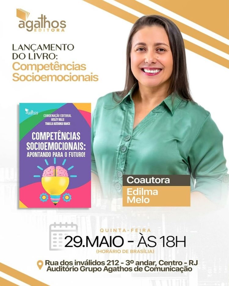 Edilma Melo coautora lança livro ‘Competências Socioemocionais’ apontando para o futuro
