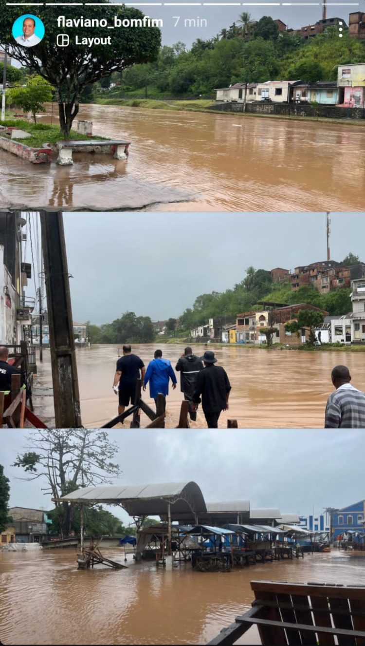 Caos em Santo Amaro da Purificação, alagamentos e desafios para o prefeito Flaviano Bomfim 1 Caos em Santo Amaro da Purificação, alagamentos e desafios para o prefeito Flaviano Bomfim