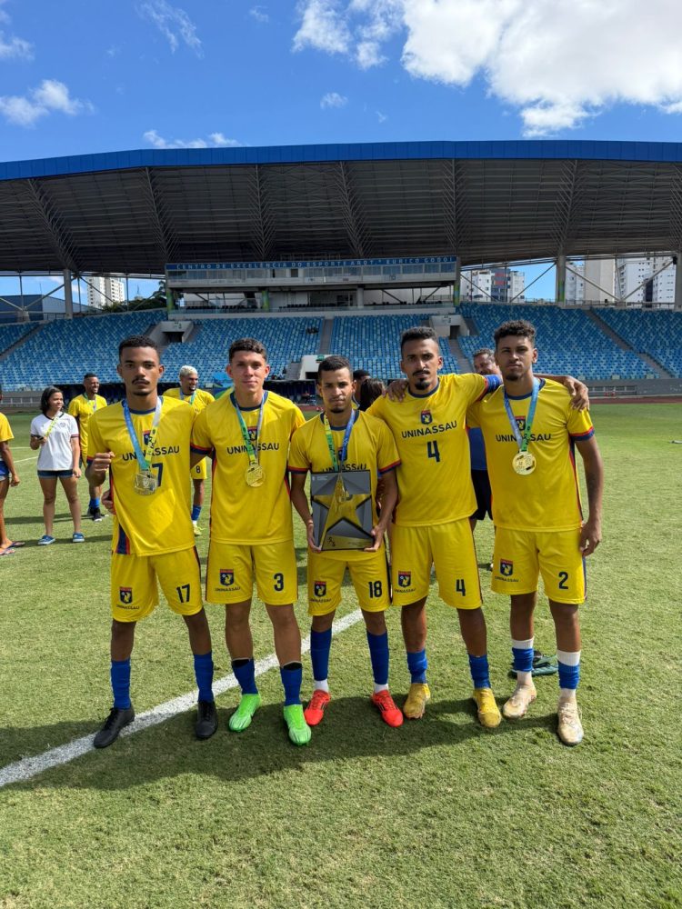 Uninassau conquista título no campeonato universitário de futebol e garante vaga em competição internacional
