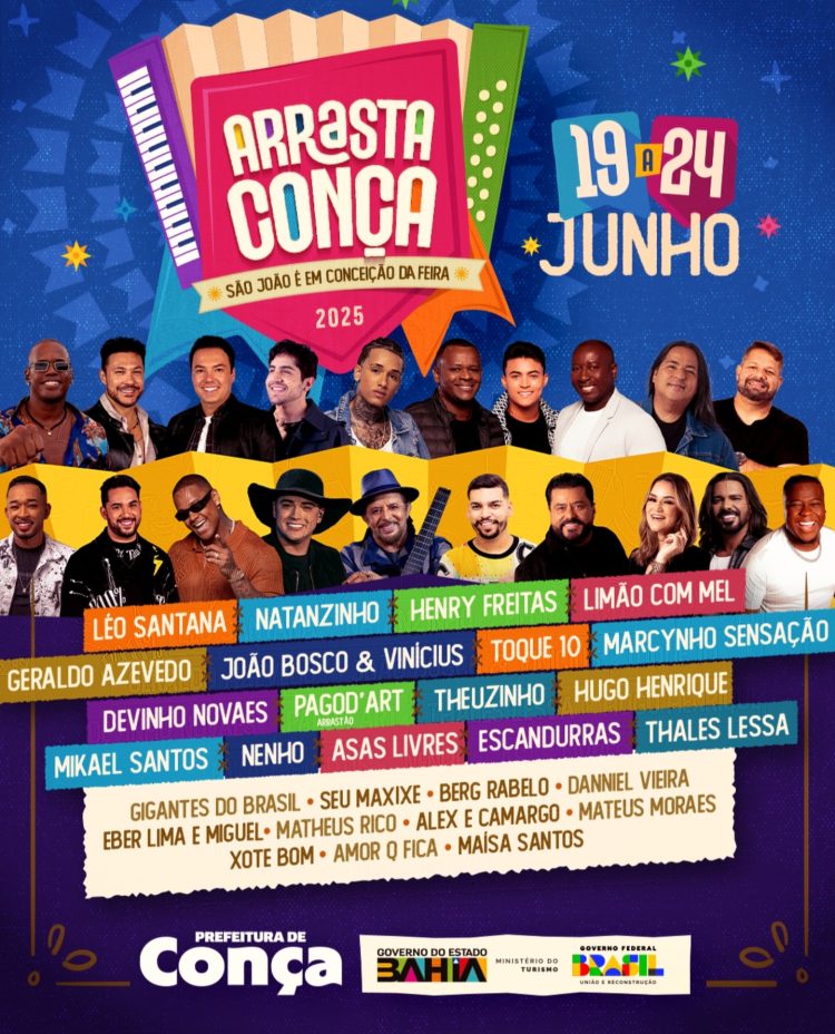 Maior São João do recôncavo e região, Arrasta Conça 2025 promete ser inesquecível em Conceição da Feira