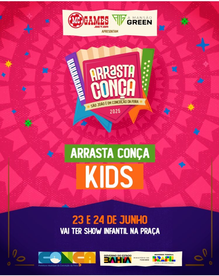 Prefeitura de Conceição da Feira, sob o comando do prefeito João de Furão, promove Arrasta Conça Kids para a diversão das crianças