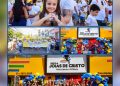 Caminhada da Escola Joias de Cristo celebra o dia dos Pais com amor, união e cores em Candeias