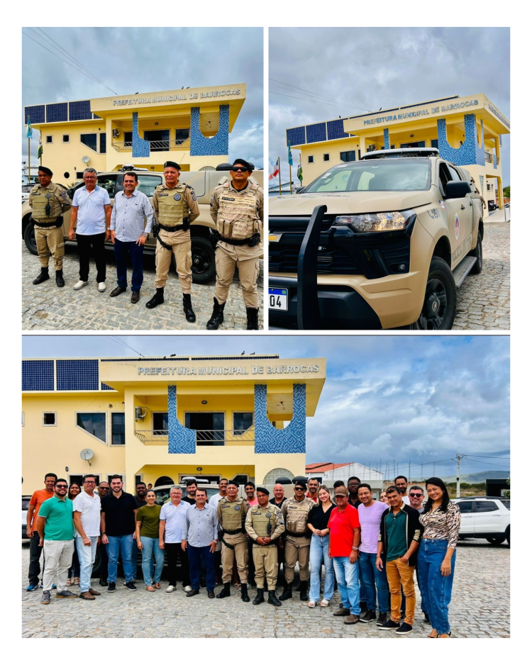 Prefeito de Barrocas, Almir de Maciel, celebra entrega de nova viatura pelo Governo do Estado 1 Prefeito de Barrocas, Almir de Maciel, celebra entrega de nova viatura pelo Governo do Estado