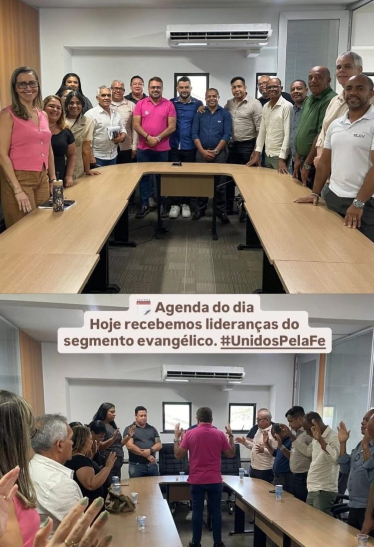 Prefeitura de Madre de Deus não realiza Semana Evangélica, mas Pastores sorridentes posam com Prefeito Dailton Filho