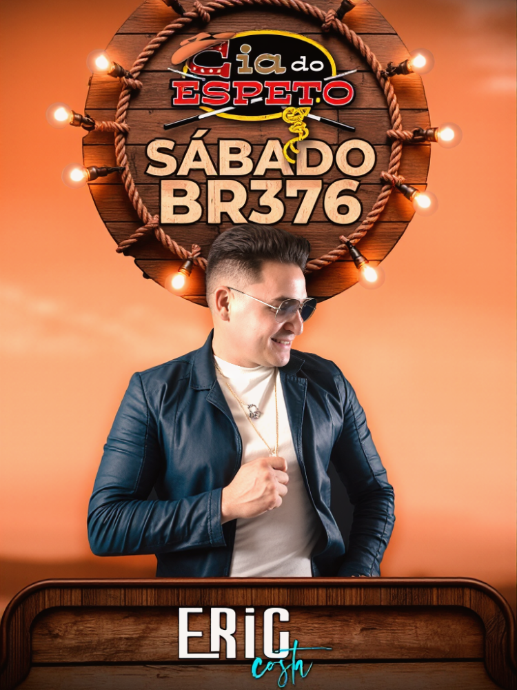 Eric Costa é a grande estrela e transforma a Cia do Espeto em palco de um dos maiores eventos do ano em Curitiba 1 Eric Costa é a grande estrela e transforma a Cia do Espeto em palco de um dos maiores eventos do ano em Curitiba